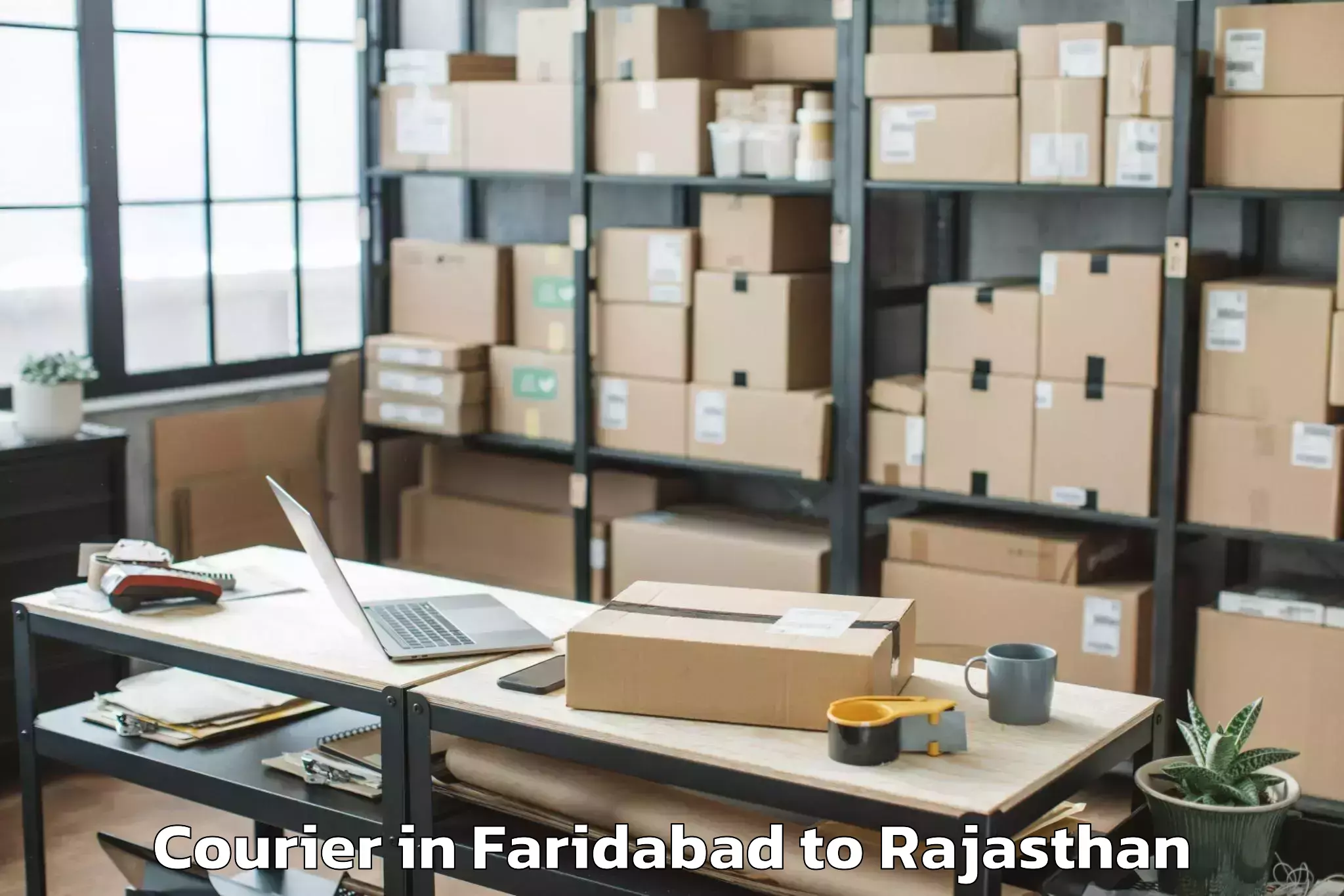 Hassle-Free Faridabad to Rajasthan University Of Veteri Courier